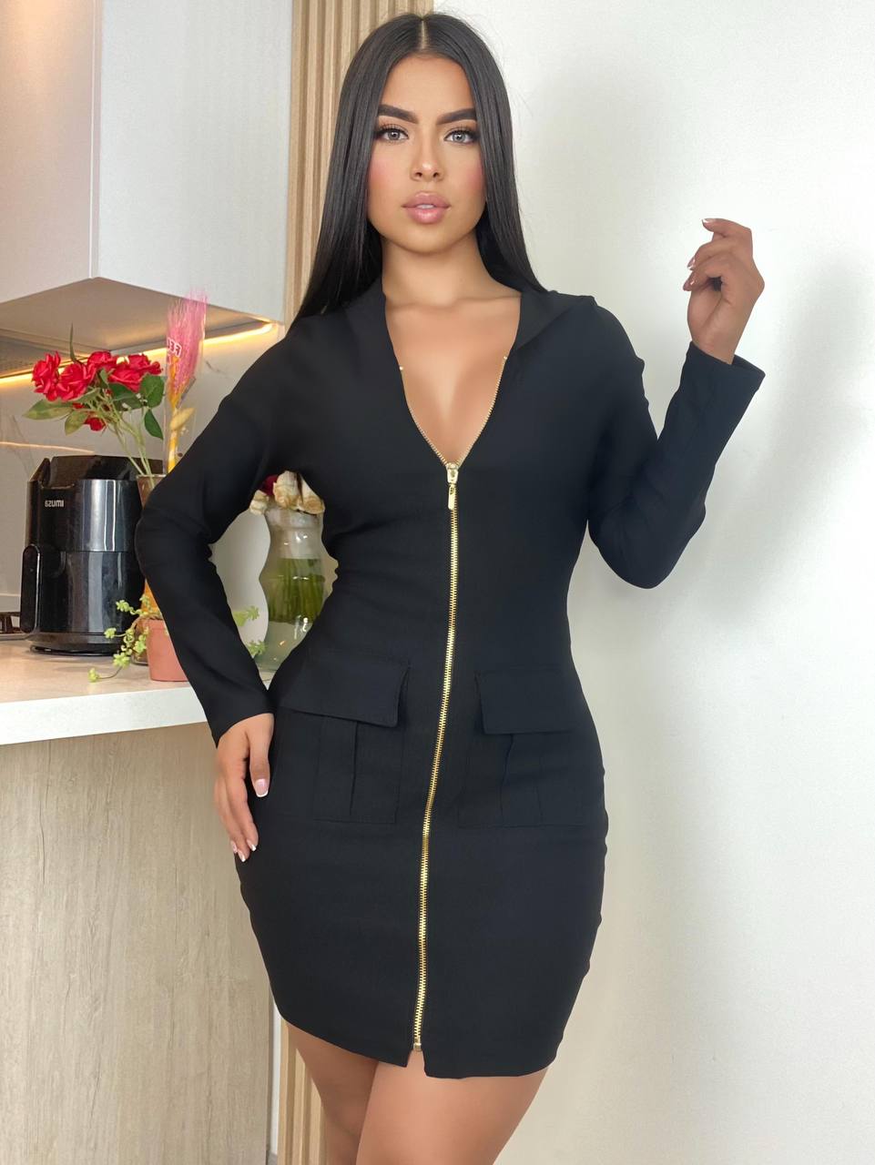 Vestido capota M047
